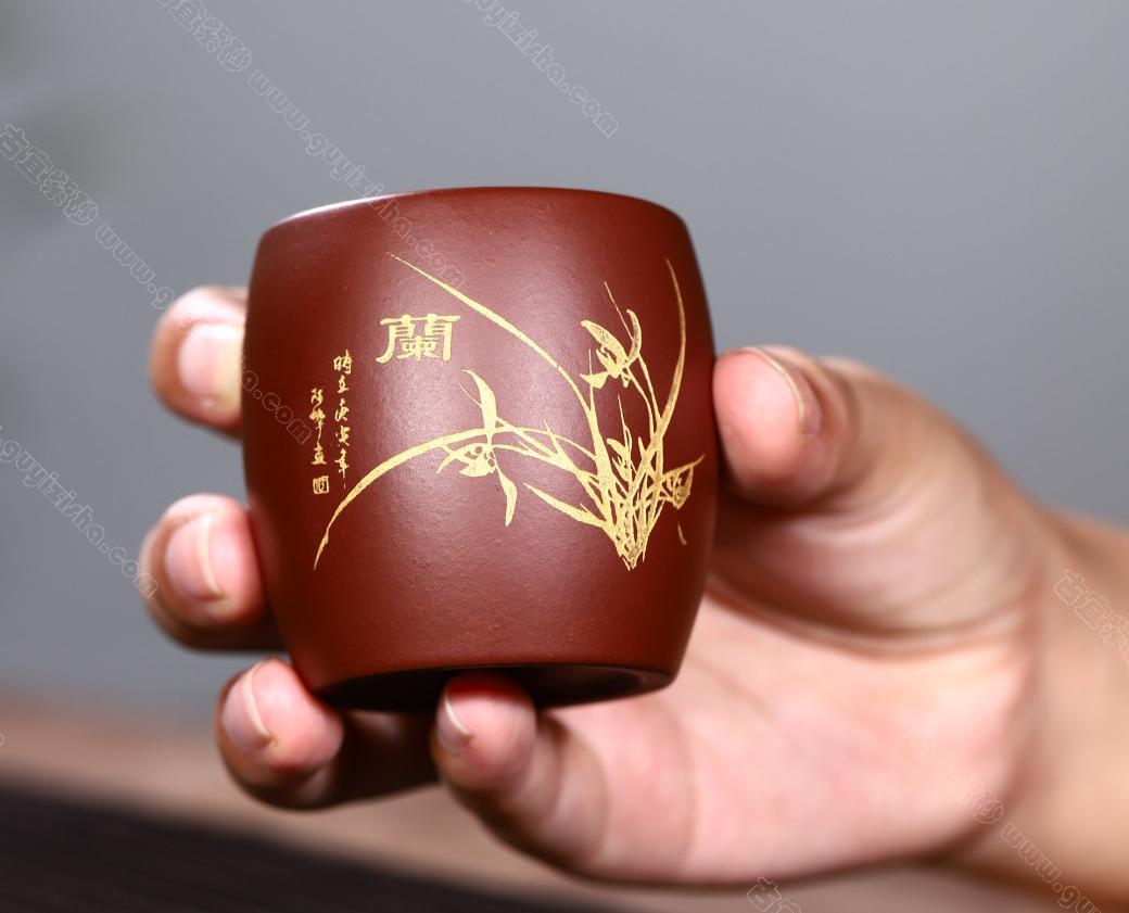 梅兰竹菊|正品孙亚军紫砂壶价格|朱泥270CC