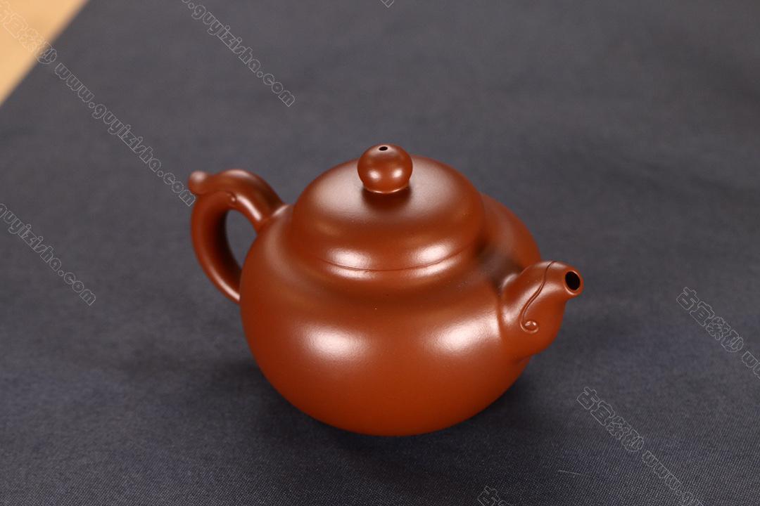 紫砂壶 茶知己原矿紫砂壶– 扁灯125ml 手工宜兴紫砂壶– Cha Zhi Ji