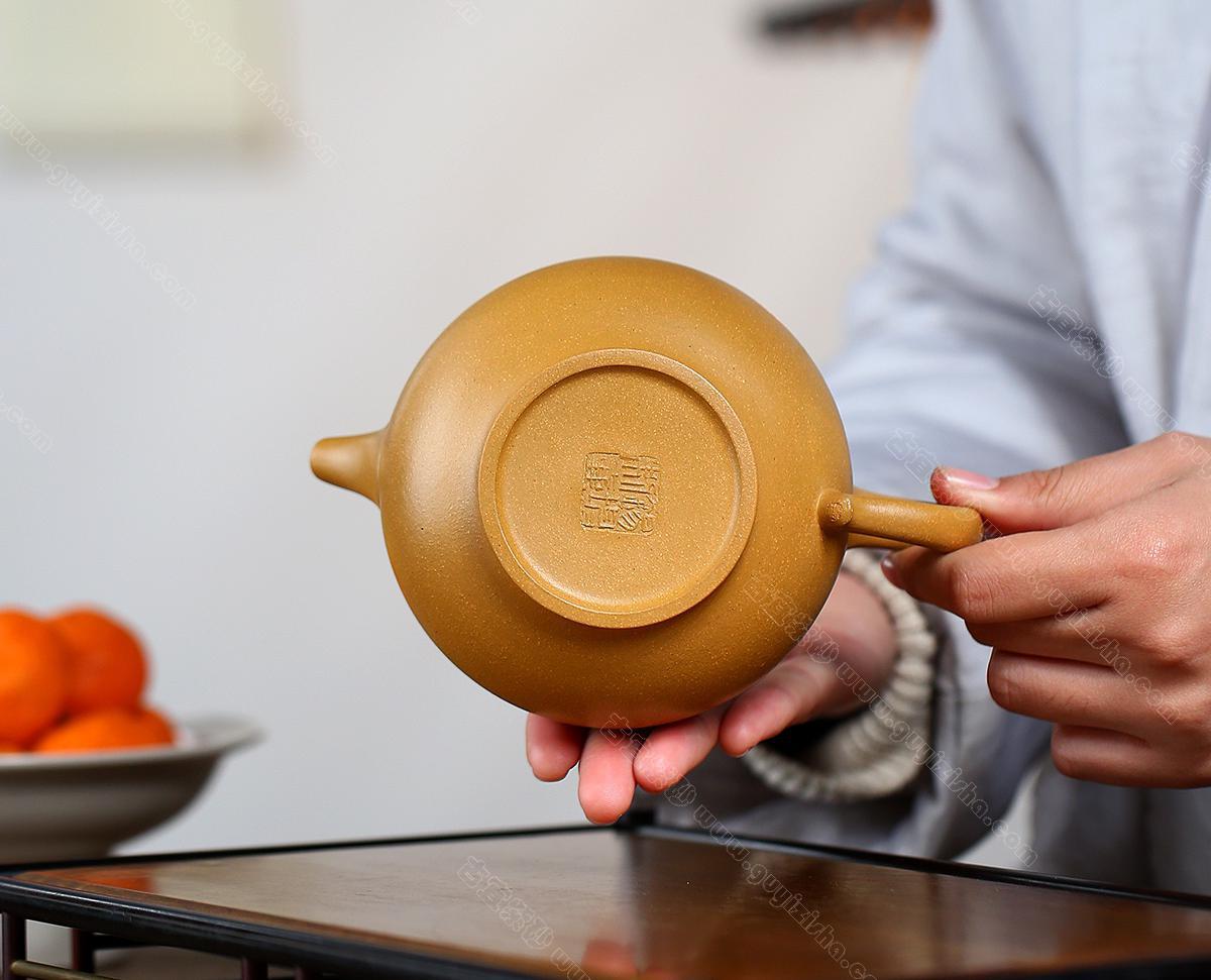 顺心如意|正品蒋锡坤紫砂壶价格|段泥380CC