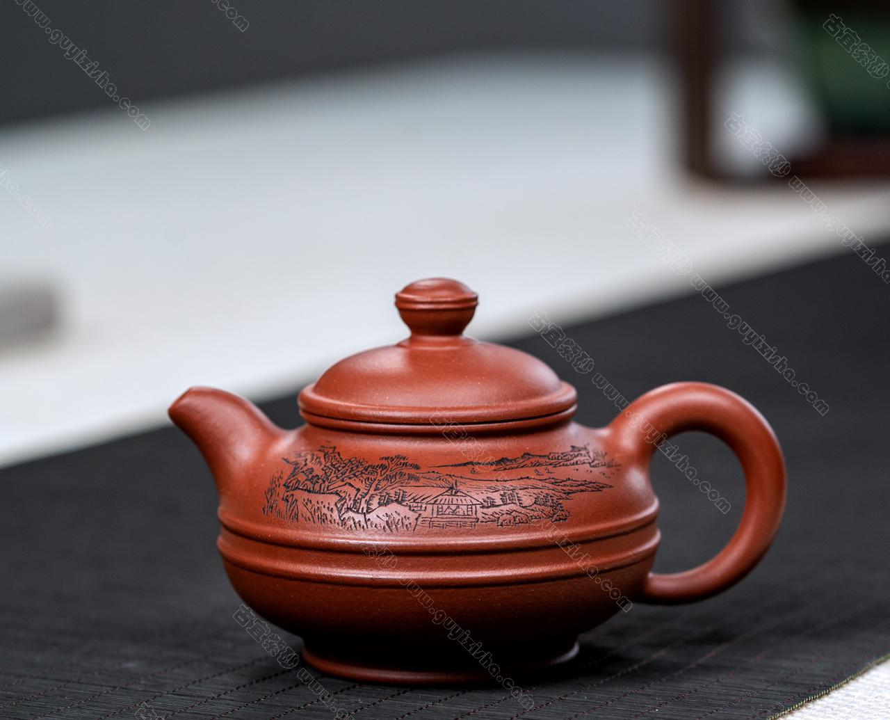 线圆|正品尹怀紫砂壶价格|底槽清160CC