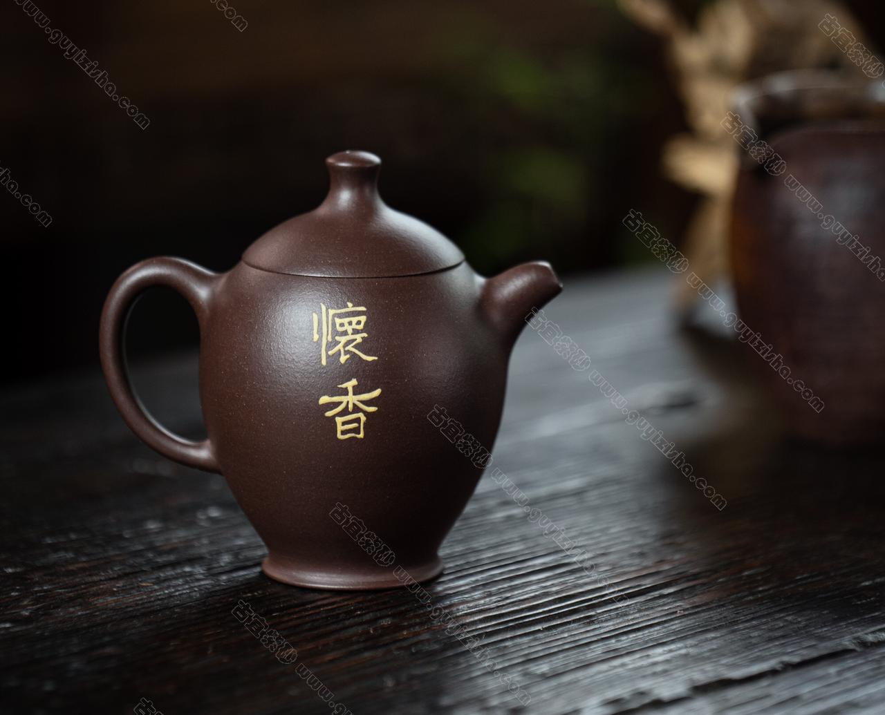 怀香|正品陈亮紫砂壶价格|紫泥140CC