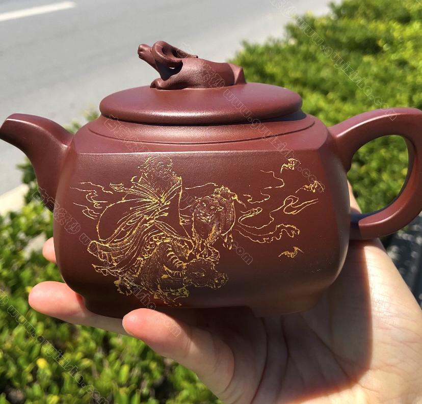 牛转乾坤|正品储国峰紫砂壶价格|底槽清480CC