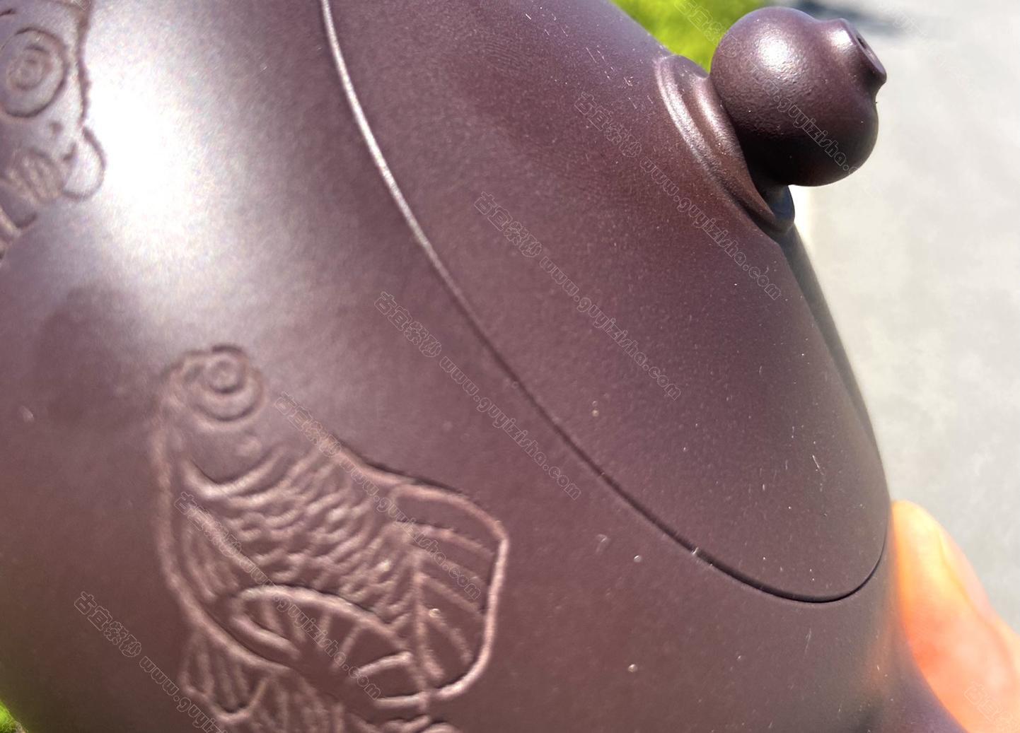 中国古美術　民国期　冬瑞鳳銘　碧玉　紫砂壺 中国古美術 民国期 冬瑞鳳銘 碧玉 紫砂壺