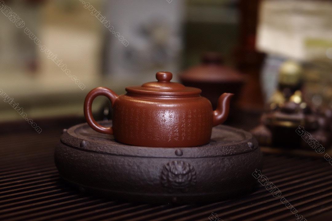 中国　朱泥　人物刻　陶版　壁飾　V　R6812 花鸟朱泥泥绘仿古壶纯全手工紫砂壶250ml | Teasenz.eu