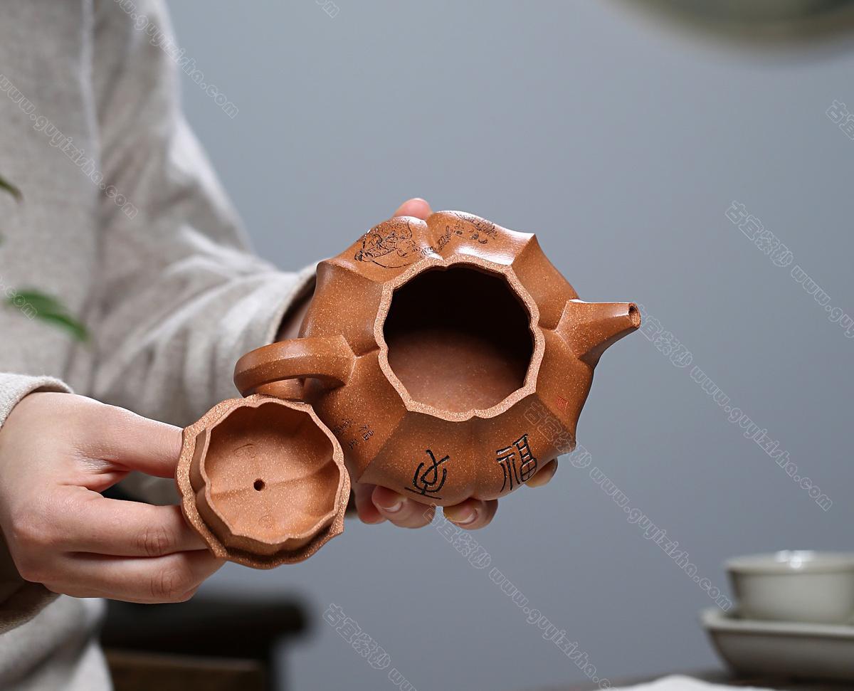 玲珑|正品陶金兰紫砂壶价格|冷金黄泥290CC