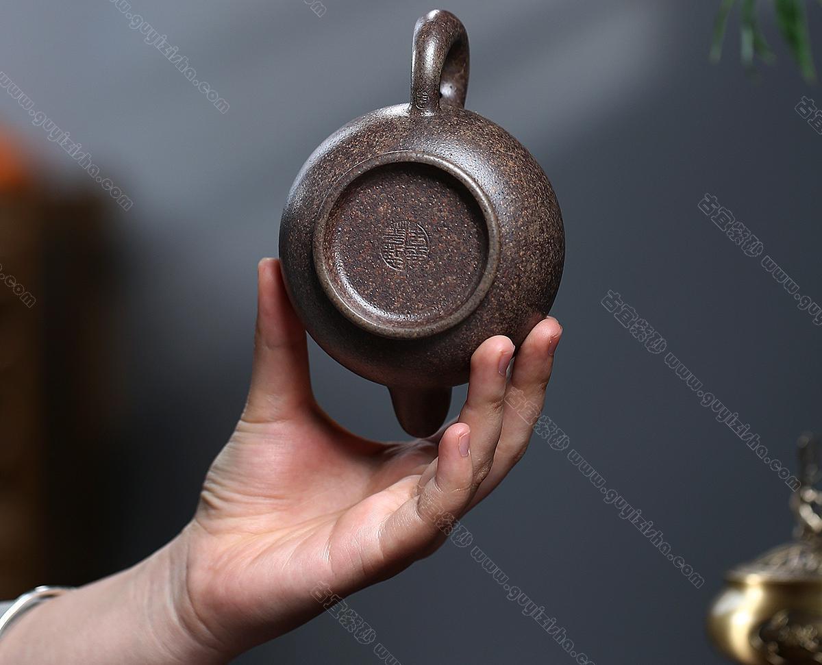 道洪掇只|正品周丽紫砂壶价格|龙骨金砂260CC