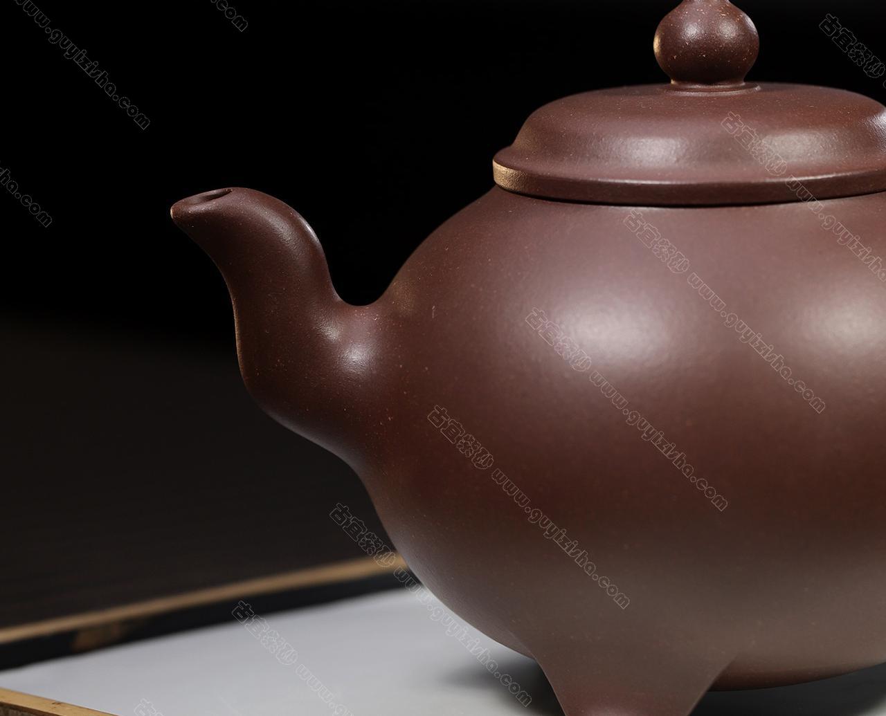 宜興紫砂壺小煤窯朱泥高梨形壺100cc功夫茶具– 嵐雲茶業
