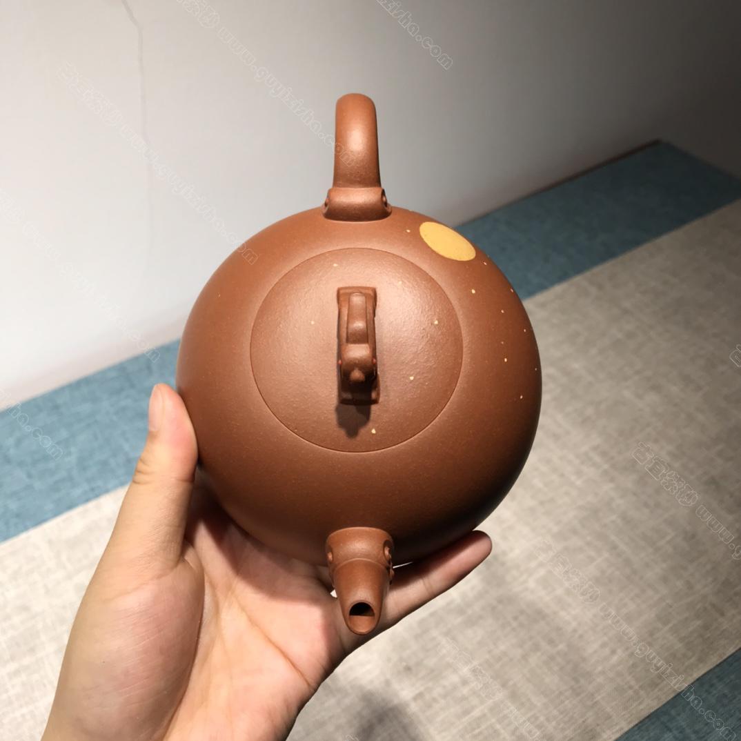 玉兔奔月|正品周军明紫砂壶价格|清水泥300CC