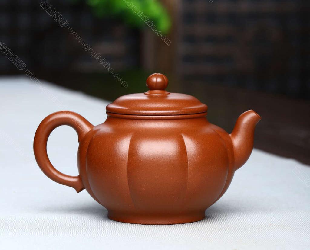 菊蕾|正品吴伟明紫砂壶价格|红皮龙460CC