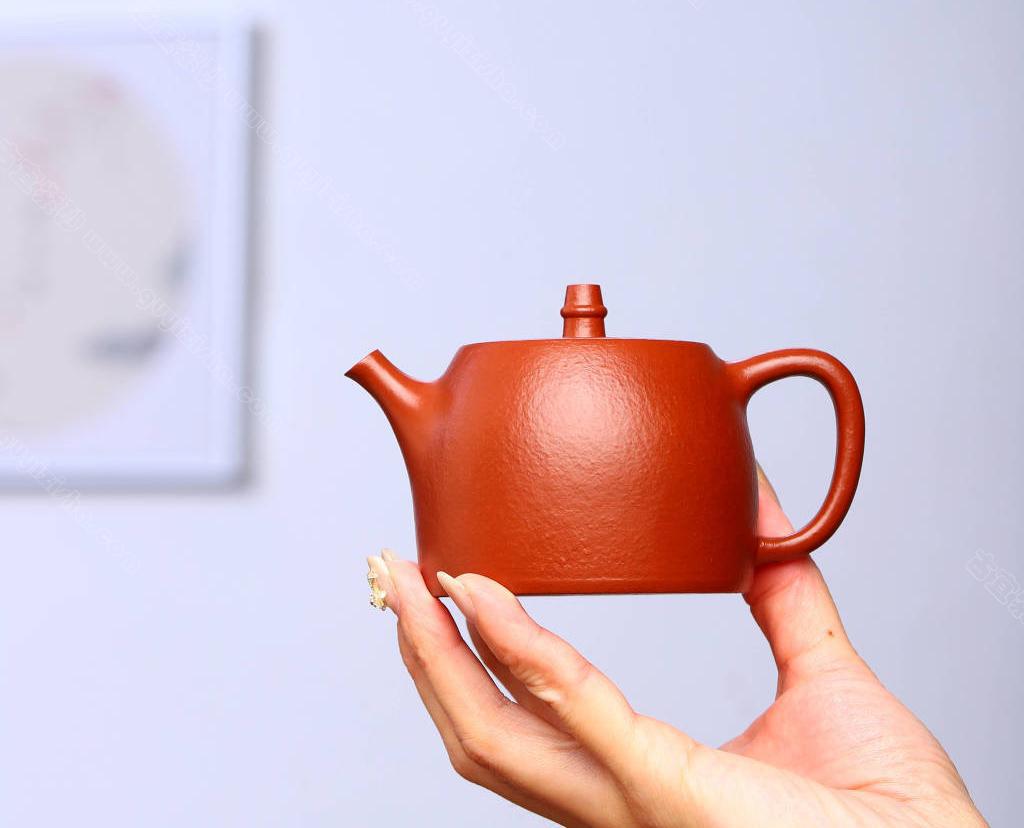 汉铎|正品周龙华紫砂壶价格|朱泥200CC