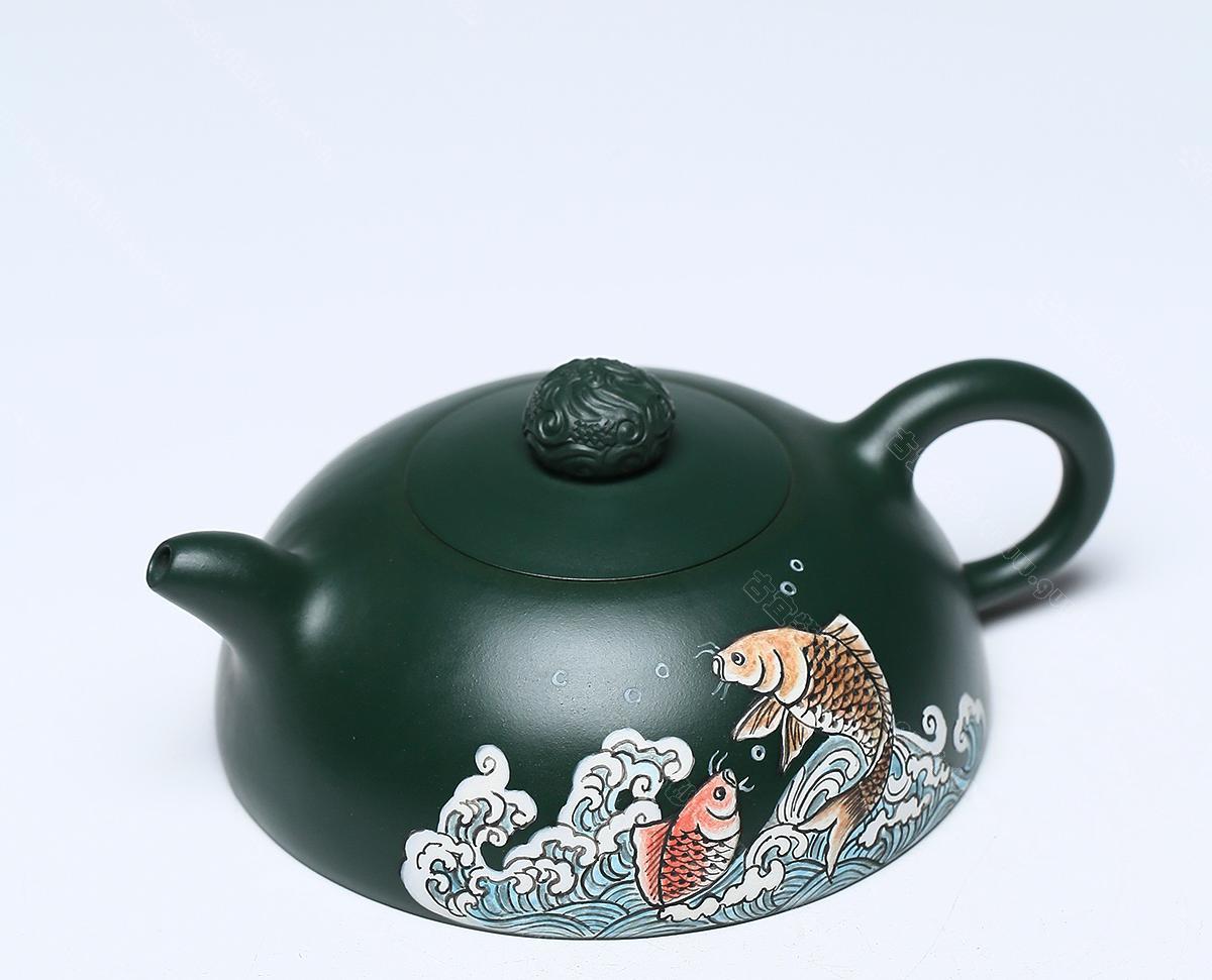 双鱼天珠|正品范秀芳紫砂壶价格|墨绿泥370CC