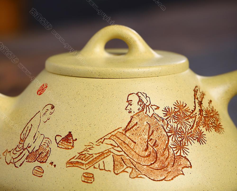 子冶石瓢|正品吴严佳紫砂壶价格|本山绿260CC