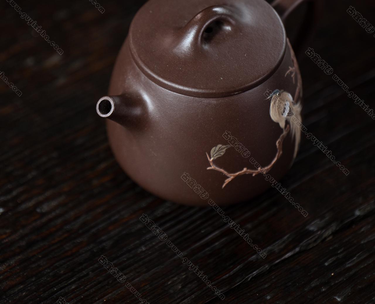 高石瓢|正品春平紫砂壶价格|紫泥230CC