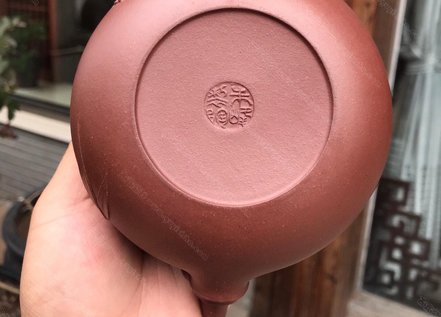 梅竹双清|正品朱峰紫砂壶价格|紫泥380CC