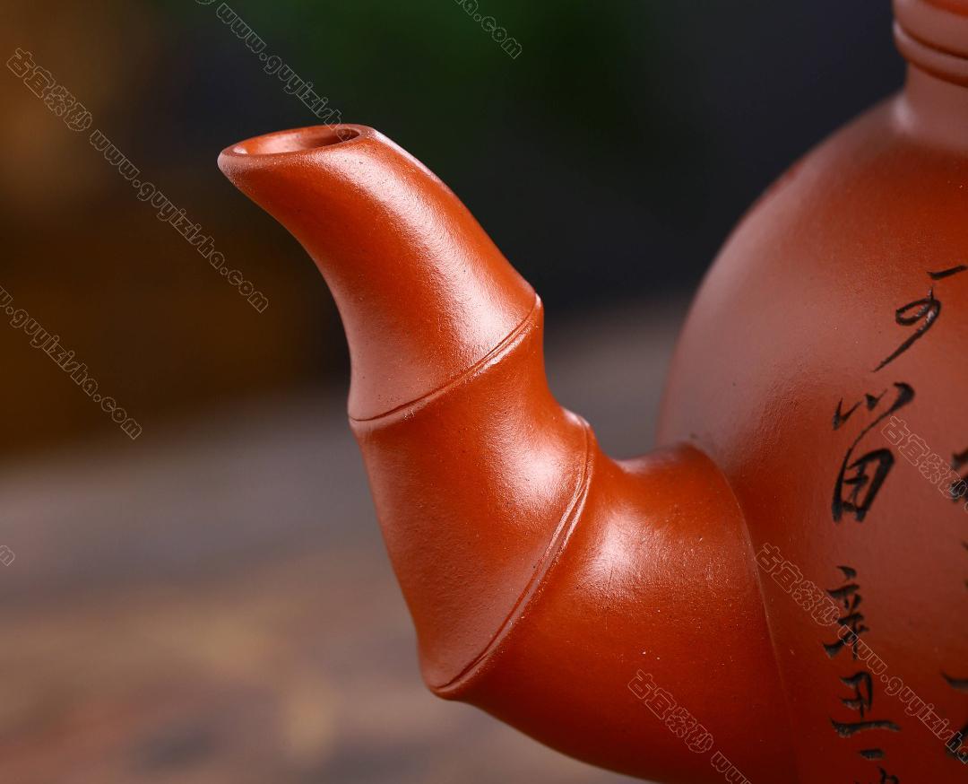 香山九老|正品冯杏华紫砂壶价格|红皮龙300CC