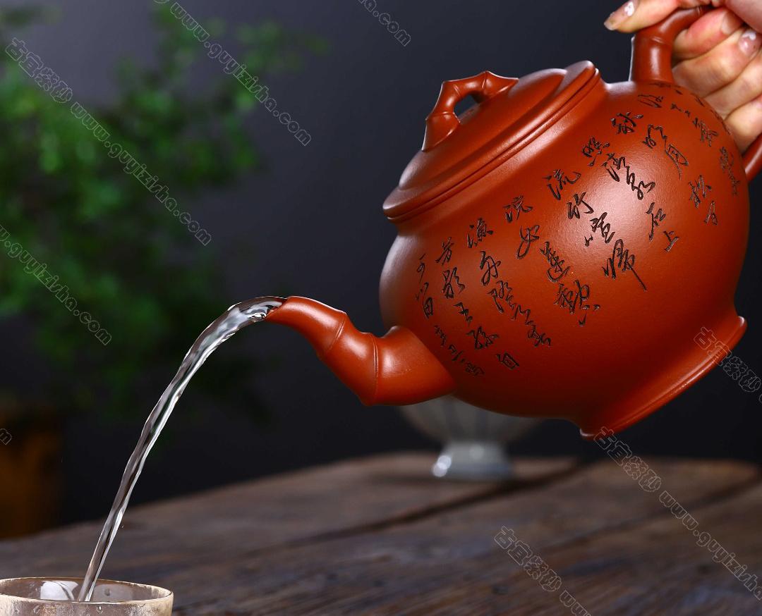 香山九老|正品冯杏华紫砂壶价格|红皮龙300CC