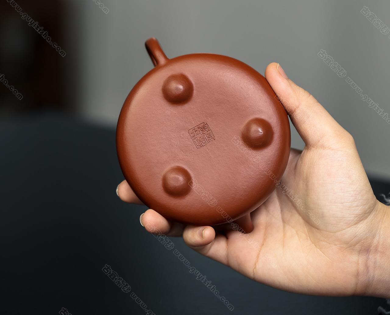 任瓢|正品李杰紫砂壶价格|朱泥150CC