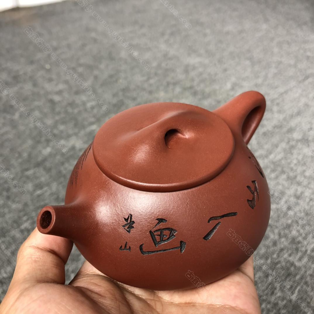 景舟石瓢|正品王凤盘紫砂壶价格|底槽清260CC