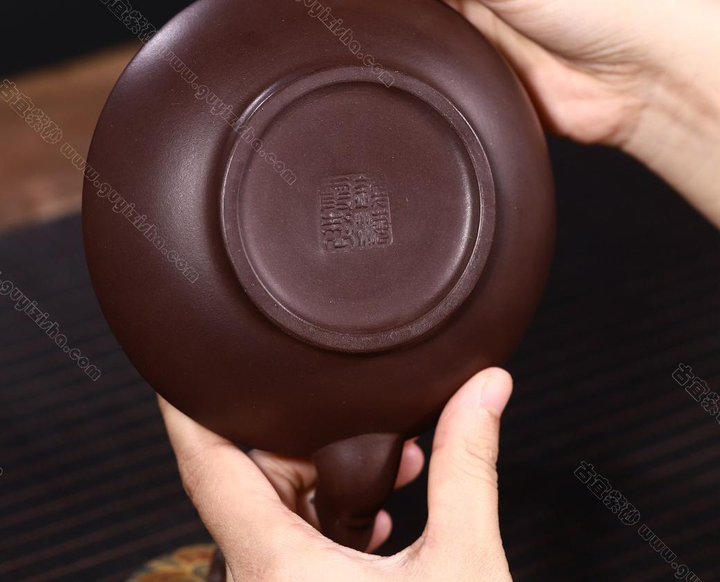 孔雀开屏|正品钱海霞紫砂壶价格|绞泥400CC