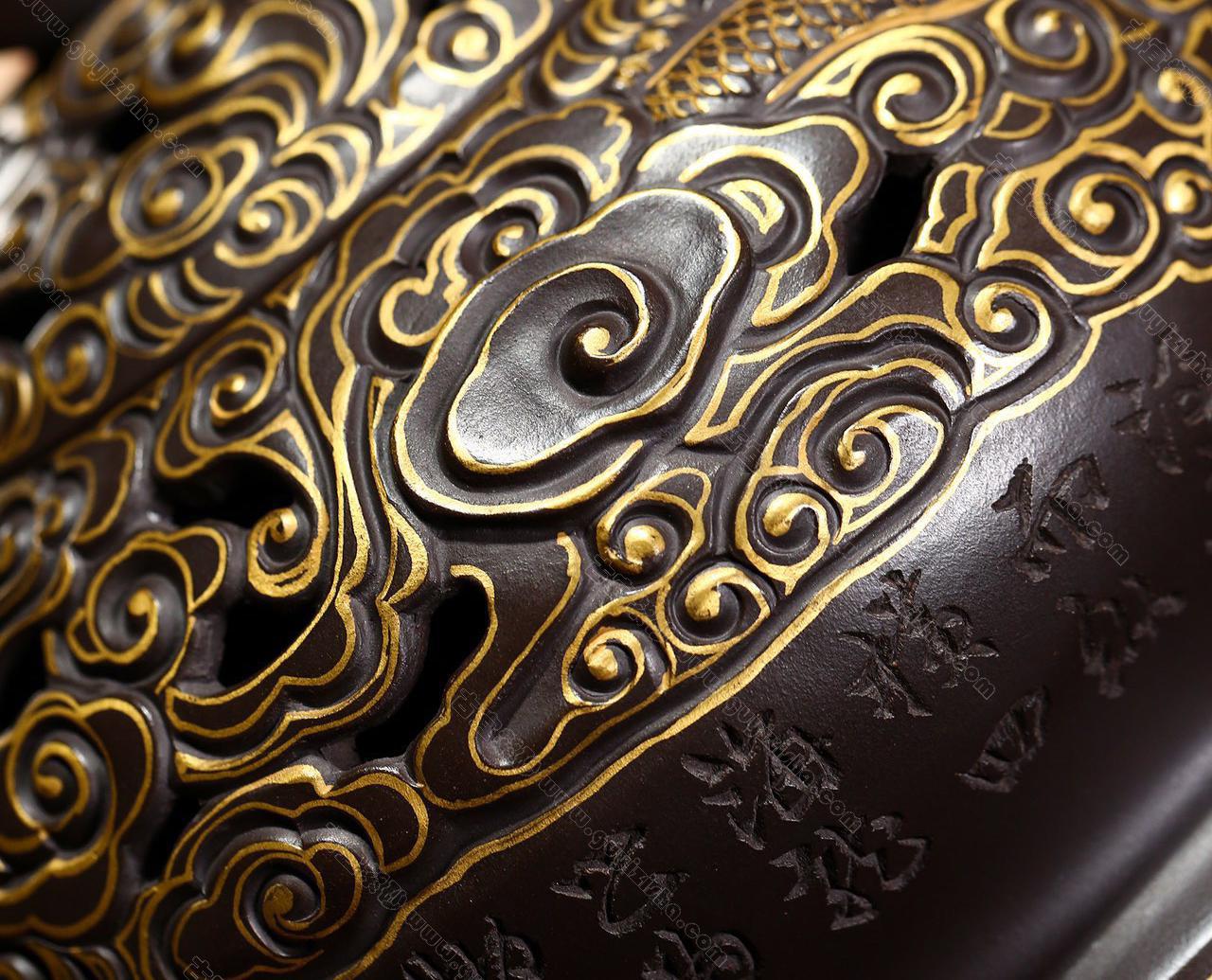 云海盘龙|正品秦国萍紫砂壶价格|黑料750CC