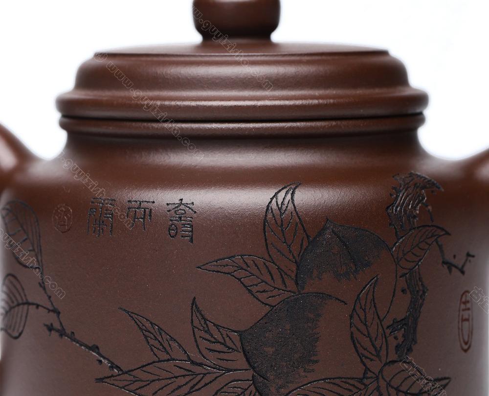 大德钟|正品鲍明亚紫砂壶价格|紫泥510CC